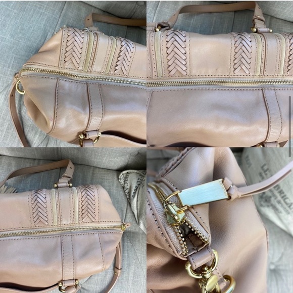 SOLD Brahmin Delaney Satchel Khaki Knoxville - Picture 7 of 16